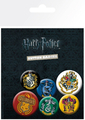 GB eye Harry Potter Crests Badge Pack (4 x 25mm + 2 x 32mm) Pines