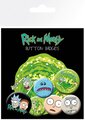 GB eye Rick And Morty - Characters Badge Pack (4 x 25mm & 2 x 32mm badges) Pines