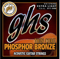 GHS Thin Core Phosphor Bronze TCB-XL / Acoustic Guitar String Set (extra light / .011-.046)