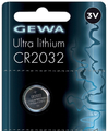Gewa Battery CR2032 Ultra Lithium 3V (1 piece) Piles