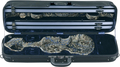 Gewa Liuteria Venezia Oblong Violin Case (4/4, black/ocean blue)