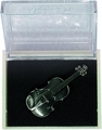 Gewa (Silberfarbig) Anstecknadel Violine