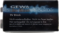 Gewa Ultra Lithium 9V Battery Block (1 battery)