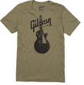 Gibson Les Paul T-Shirt (extra large, olive green) T-Shirts taille XL