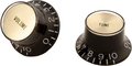 Gibson Tophat Knob MK020 (Black with Gold Insert/4 Set) Potiknöpfe