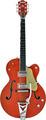 Gretsch G6120TFM / Brian Setzer Signature Nashville (orange flame maple) E-Gitarren Semi-Acoustic
