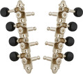 Grover 409FNB Mandolin Machine Heads, Standard 4 + 4 ('F'-style mandolins/nickel/black)