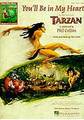 Hal Leonard You'll be in my heart Collins Phil / Tarzan