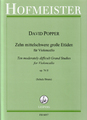 Hofmeister Publishing 10 mittelschwere Etüden Vol 2 Popper David