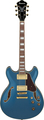 Ibanez AS73G (prussian blue metallic) Guitares électriques Semi Hollowbody
