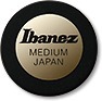 Ibanez Flat Pick 0.80mm Round Shape (black)