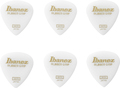 Ibanez Rubber Grip Medium / Short Teardrop (white / 6-pack)