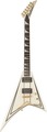 Jackson RRT-3 Pro Series Rhoads (Ivory w-Black Pinstripes) Flying-V Body Electric Guitars