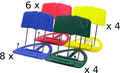 K&M 124/50 Uniboy Classic (assorted colours - 22 pieces) Suporte de mesa para partituras