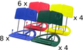 K&M 124/50 Uniboy Classic (assorted colours - 22 pieces) Leggii da Tavola