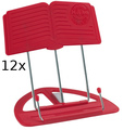 K&M 124/50 Uniboy Classic (red - 12 pieces) Tischnotenpulte