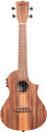 Kala Teak Tri-Top Concert Ukulele / KA-TK-C-CE (with cutaway & EQ) Ukelele Concerto com Pickup