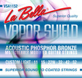 La Bella VSA1152 Vapor Shield Acoustic Guitar String (custom light / 11-52) Conjunto de Cordas para Guitarra Western/Acústica
