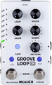 MOOER Groove Loop X2 - Stereo Looper / Drum Machine Gitarren-Phrase/Sample/Looper-Pedal