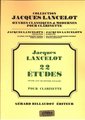 Jacques Lancelot colletion 22 Etudes