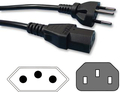 Nedis Swiss Power Cable / C13-T12 (2m) Cabo de Alimentação com 3 pinos do conector IEC