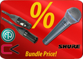 Shure Beta 58A + Contrik Cable-Set Microfoni Dinamici