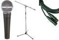 Shure SM58 + Blackline Cable 6m + MS-130 Set