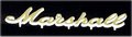 Marshall Emblem (15cm / gold) Peças Sobressalentes de Amplificadores/Colunas