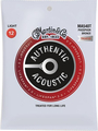 Martin MA540T Lifespan Treated Phosphor Bronze (.012-.054 light) Jeux de cordes pour guitare acoustique