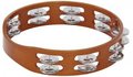 Meinl TA2A-AB Wood Tambourine (african brown - aluminum jingles - 2 rows) Tambourines with Jingles