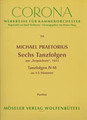 Möseler 6 Tanzfolgen No 4-6 Praetorius Michael / Terpsichore