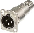 Neutrik NA3MDF Adaptador XLR-XLR