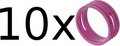 Neutrik XXR - Set of 10 (purple) Anillos código de color para XLR