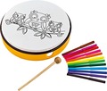 Nino Customizable ABS Hand Drums 10' (owls)