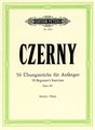 Edition Peters 50 Übungsstücke für Anfänger Czerny Carl Songbooks for Classical Piano