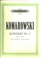 Edition Peters Komarowski Konzert No 2 / A-Dur (Pno) Partituren für klassisches Klavier