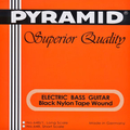 Pyramid Black Tape Nylon Flatwound (.055-.112 / long scale) 4-String Acoustic Bass String Sets