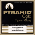 Pyramid Gold Heavy / Pure Nickel Flat Wound (.013-.052) Set Corde Chitarra Elettrica .013