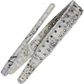 Richter Jon Bakker Signature Guitar / Bass Strap #1331JB (vintage-white / black stitches) Guitar Straps