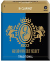 Rico Grand Concert Select Bb Clarinet 3 Traditional (strength 3, 10 pack) Bb Clarinet Reeds 3 Boehm