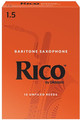 Rico Orange Baritone-Sax #1.5 / Unfiled (strength 1.5, 10 pack)