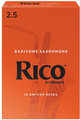 Rico Orange Baritone-Sax #2.5 / Unfiled (strength 2.5, 10 pack)