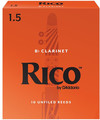 Rico Orange Bb Clarinet #1.5 / Unfield (strength 1.5, 10 pack) Bb Clarinet Reeds 1.5 Boehm