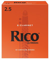 Rico Orange Eb Clarinet #2.5 / Unfiled (strength 2.5, 10 pack)