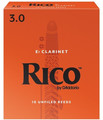 Rico Orange Eb Clarinet #3 / Unfiled (strength 3.0, 10 pack) Anches 3 pour clarinette mi bémol
