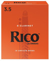 Rico Orange Eb Clarinet #3.5 / Unfiled (strength 3.5, 10 pack)