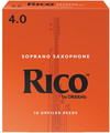 Rico Orange Soprano Saxophone #4 / Unfiled (strength 4.0, 10 pack)