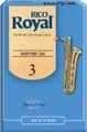 Rico Royal 3 Einzelstück (French file cut) Anches saxophone baryton force 3