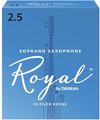 Rico Royal Sopran-Sax #2.5 / Filed (strength 2.5, 10 pack) B-Sopran Stärke 2.5