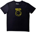 Rock Off Nirvana Unisex T-Shirt Yellow Smiley Flower Sniffin (size XL) T-Shirts Size XL